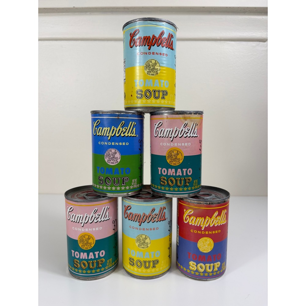 Andy Warhol x Campbell's Limited Edition 50 Year Anniversary Tomato Soup Cans